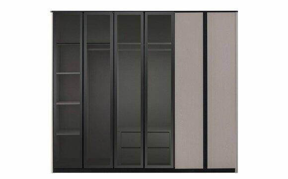 Holzschrank Schrank Kleiderschrank Garderobenschrank Moderne Grau