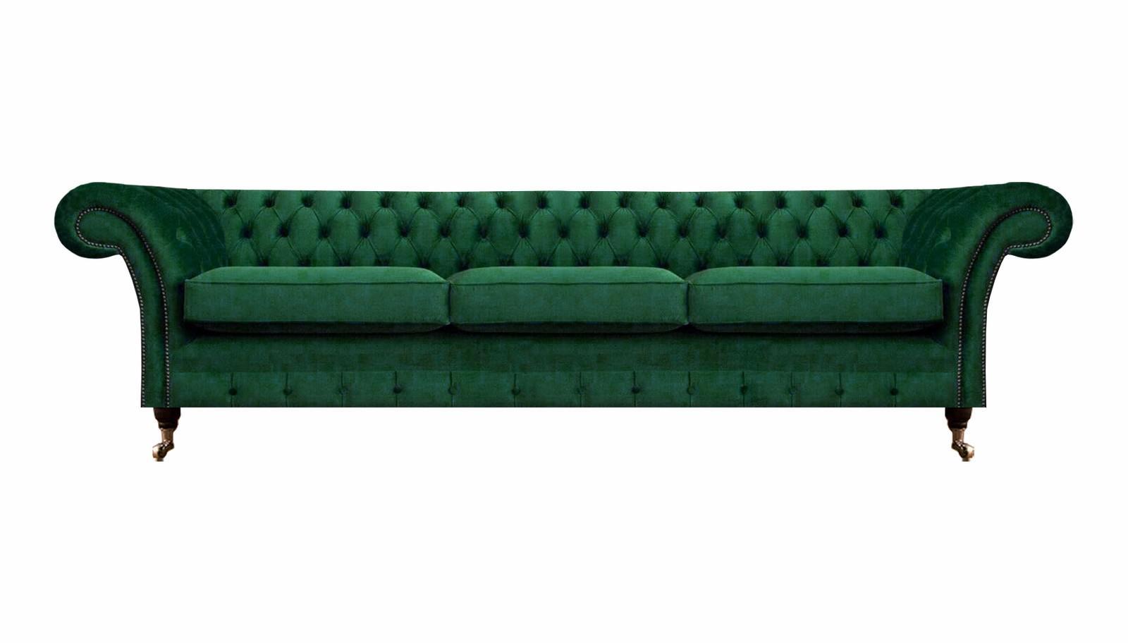 Polstermöbel Luxus Sofa Dreisitze Couch Chesterfield Wohnzimmer Textil