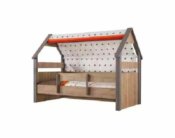 Kinderbett Bett Bettrahmen Kinderzimmer Holz Braun Betten Kindermöbel