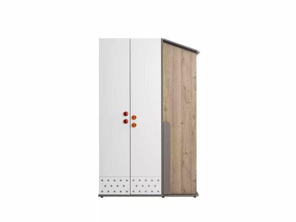 Modern Kleiderschrank Holzschrank Schrank Möbel Holz 3 Tür Design Weiß