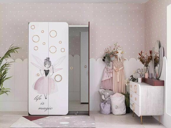 Weißer Kinderzimmer Schrank Mädchen Kleiderschrank Luxus Holz Schränke