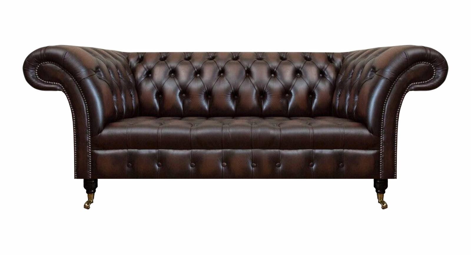 Chesterfield Dreisitzer Sofa Couch Polstermöbel Einrichtung Wohnzimmer Neu