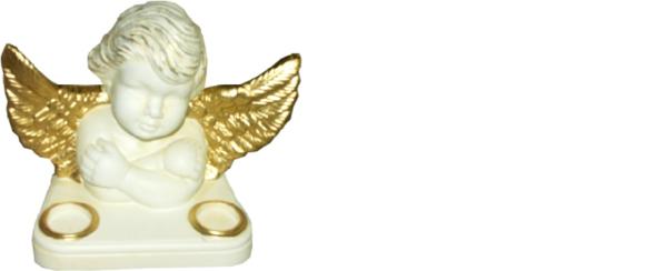 Design Amor Büste Figur Statue Skulptur Skulpturen Kerzen Halter