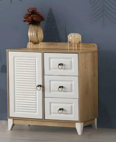 Luxuriöse weiße Stilvoll Kommode für Baby Holzmöbel für Kinderzimmer