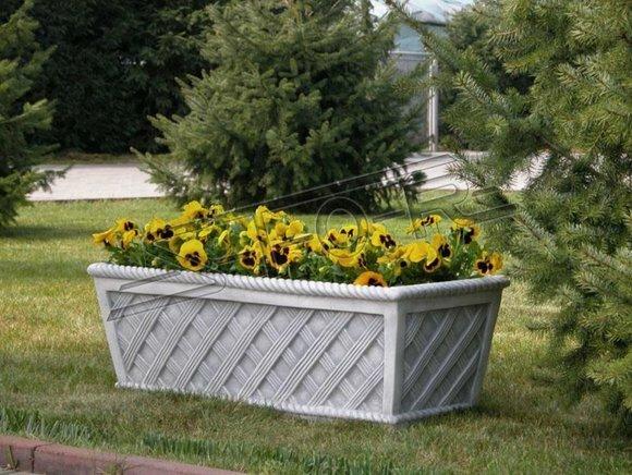 Blumentöpfe Kasten Topf Blumen Töpfe Dekorative XXL Beton Garten Terrasse