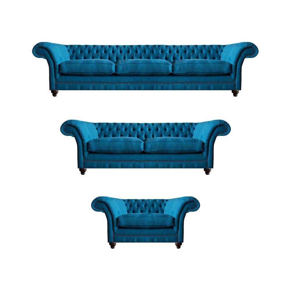 Sitz Möbel Set 3tlg Sofagarnitur Polstermöbel Einrichtung Chesterfield