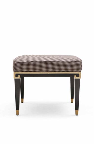 Design Fußhocker Design Hocker Textilhocker Polster Ottomane Beistell Stoff Neu