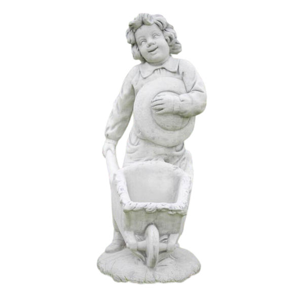 Stein Blumentopf Skulptur Topf Pflanzgefäß Blumenkasten Kübel Blumentopf 2039