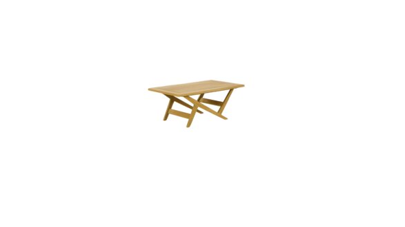 Moderner Holztisch Designer Terrassenmöbel Robuster Outdoor Kaffeetisch