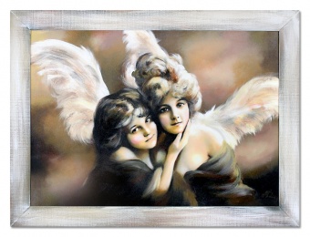 Engel der Freundschaft Handarbeit Ölbilder Gemälde Leinwand Ölbild G16663