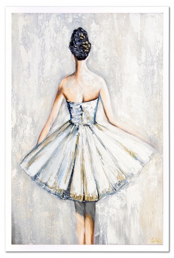 Elegante Ballerina Handarbeit Ölbilder Gemälde Leinwand Ölbild G106514