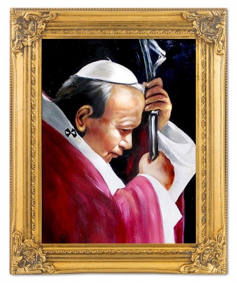 Der Betende Papst Handarbeit Ölbilder Gemälde Leinwand Ölbild Bild G00262