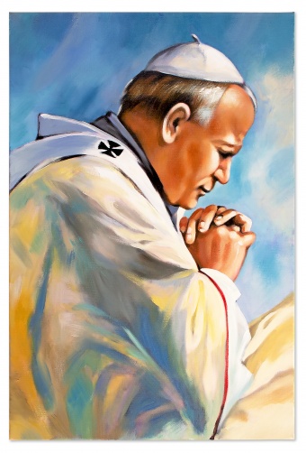 Betender Papst Handarbeit Ölbilder Gemälde Leinwand Ölbild Bild G01614
