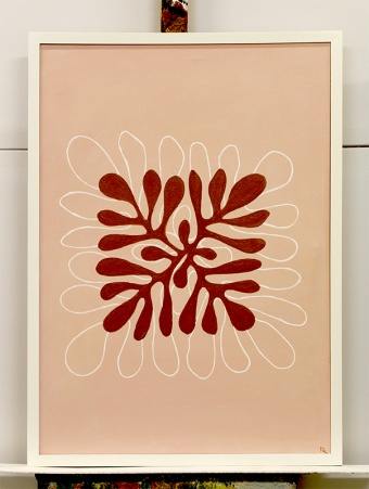 „Blumenmuster“ Handarbeit Ölbilder Gemälde Leinwand Ölbild Bild G117396