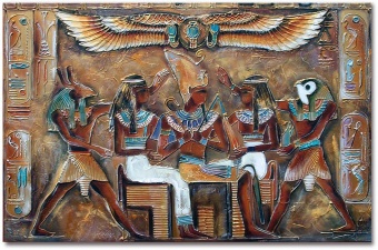 „Götter des alten Ägypten“ Handarbeit Ölbilder Gemälde Leinwand G02742