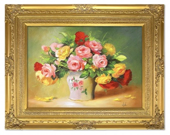 „Blumenpracht“ Handarbeit Ölbilder Gemälde Leinwand Ölbild Bild G120068