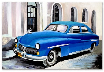 Blauer Klassiker Handarbeit Ölbilder Gemälde Leinwand Ölbild Bild G15951