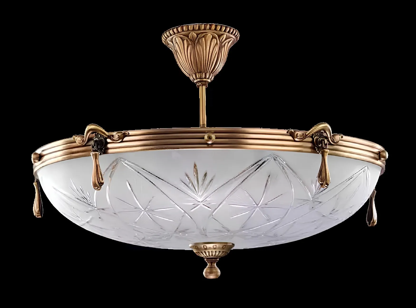 Deckenlampe Lüster Deckenleuchter Grau Lampe Kronleuchter Glas Gold