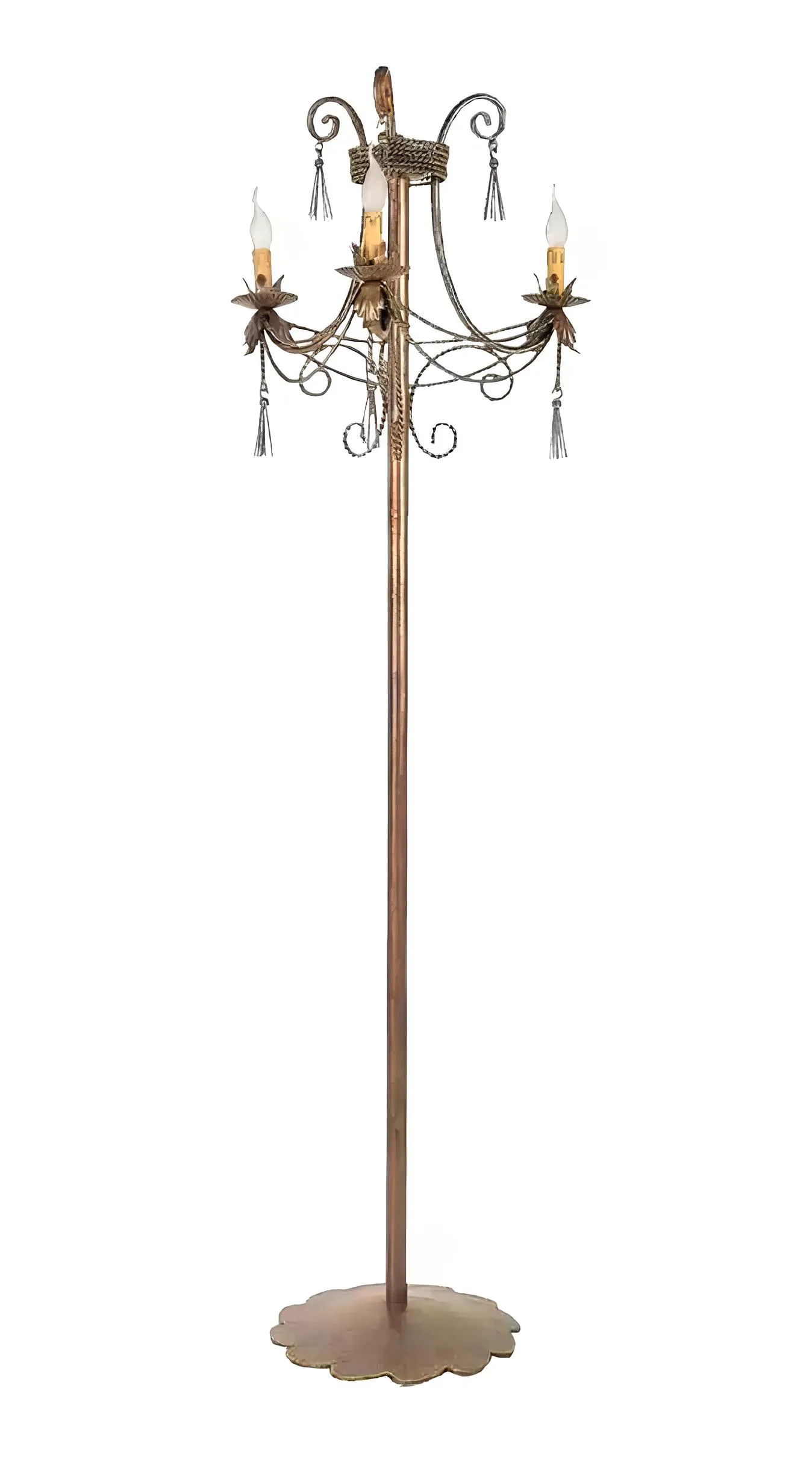 Stehlampe Standlampe Stand Luxus Leuchten Lampen Lampe Gold Art 170 cm