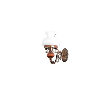 Lampe Wandlampe Wandleuchten Wandleuchte Lüster Wand Braun Barock Glas
