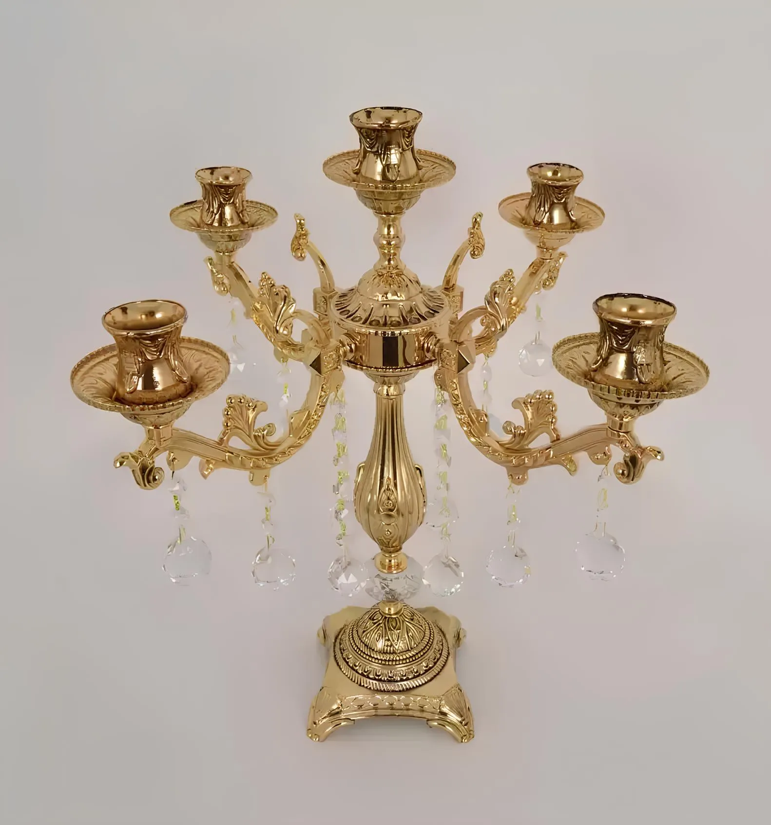 Tischleuchte neu Luxus Lampe Wohnzimmer Nachttischlampen Modern Gold