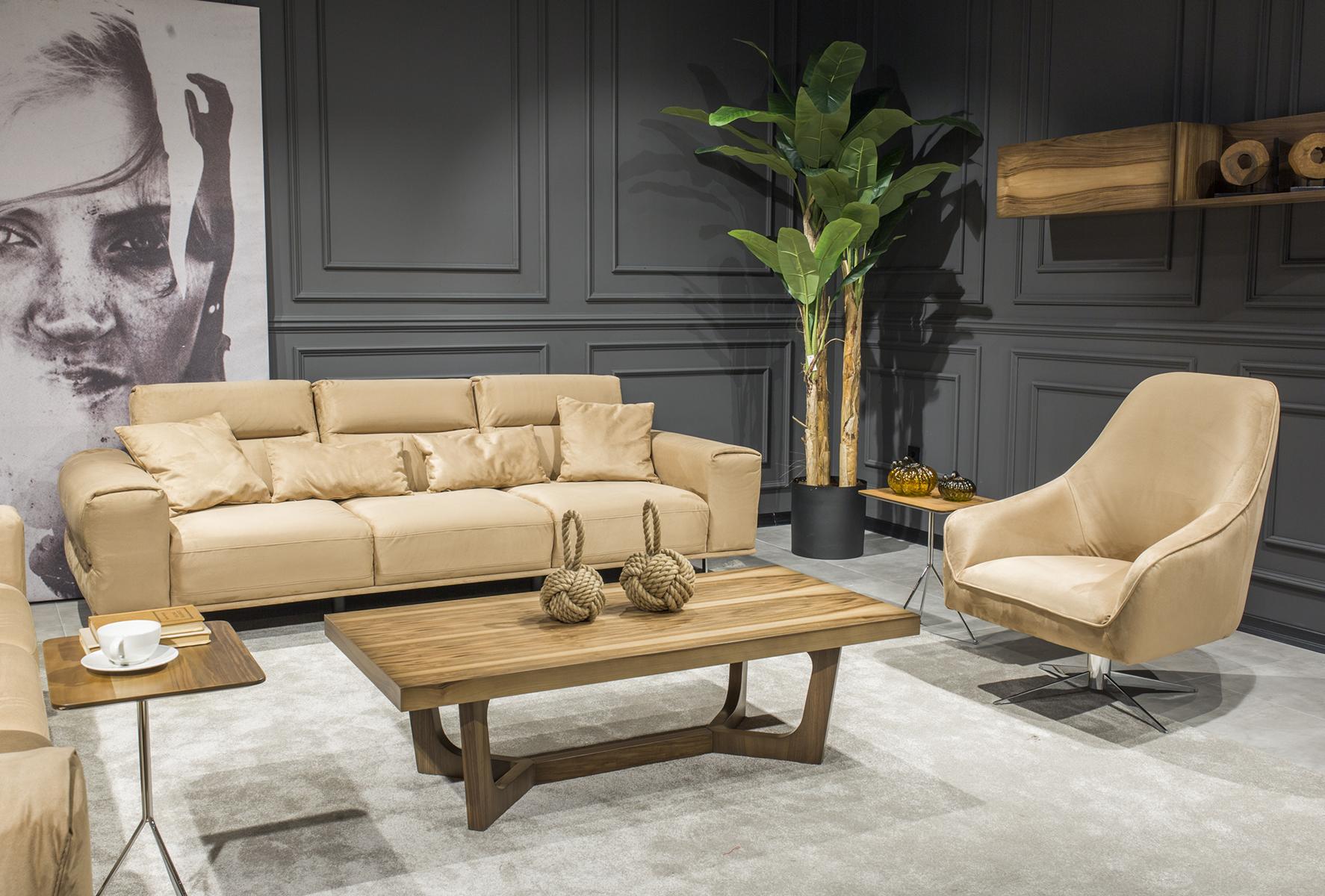Sofagarnitur 3+1 Sitzer Couch Polster Couchtisch Sofa Tisch 3tlg. Möbel Set
