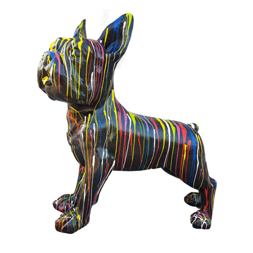 Design Dekoration Figur Hund aus Kunststoff Garten Skulptur Statuen 178x180 cm