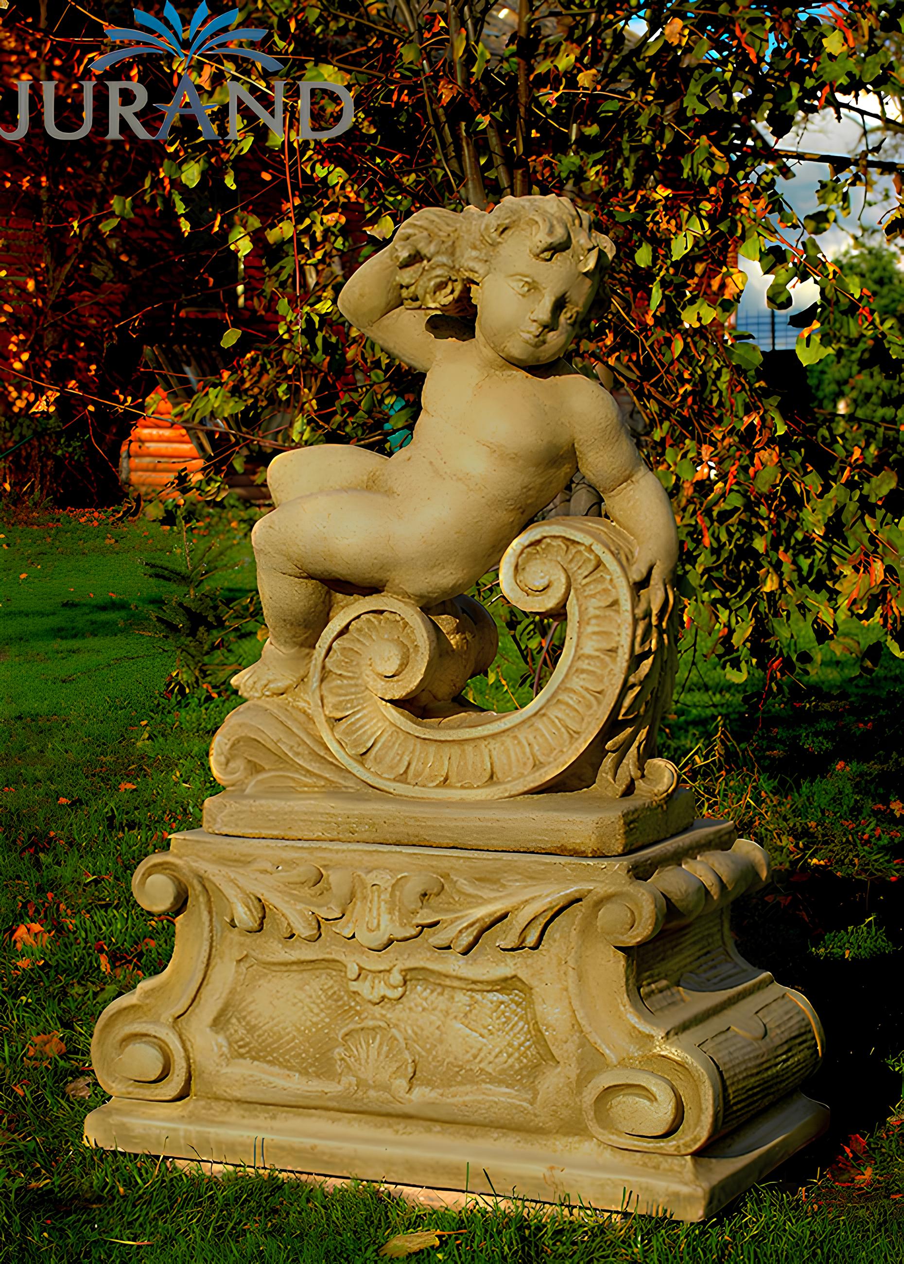GARTENFIGUR STEINFIGUR FIGUR GARTEN SKULPTUR STEINGUSS FROSTFEST 76 cm - 1589
