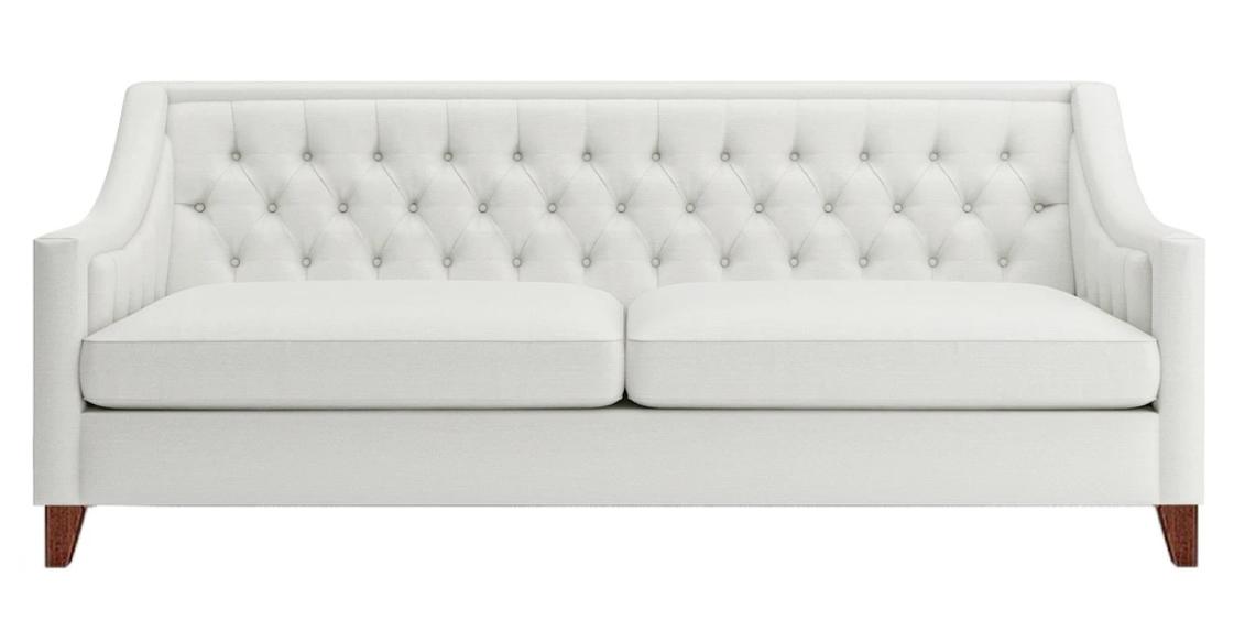 Weiß Dreisitzer Chesterfield Modern Design Couch Textil Sofa Neu Original Möbel