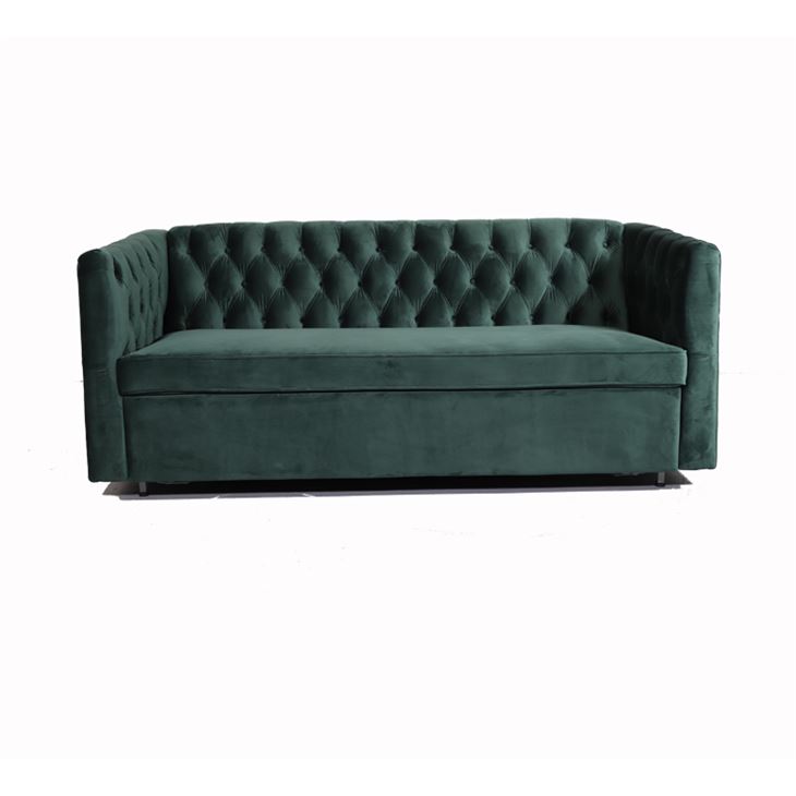 American Style Chesterfield Sofa Couch Leder Polster Dreisitzer Grün jvmoebel ®