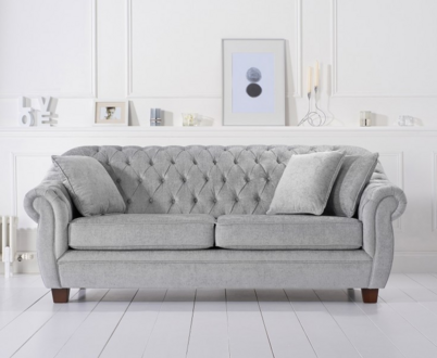 Chesterfield Sofa Couch Polster Stoff Leder Couchen Polster Garnitur 3 Sitzers