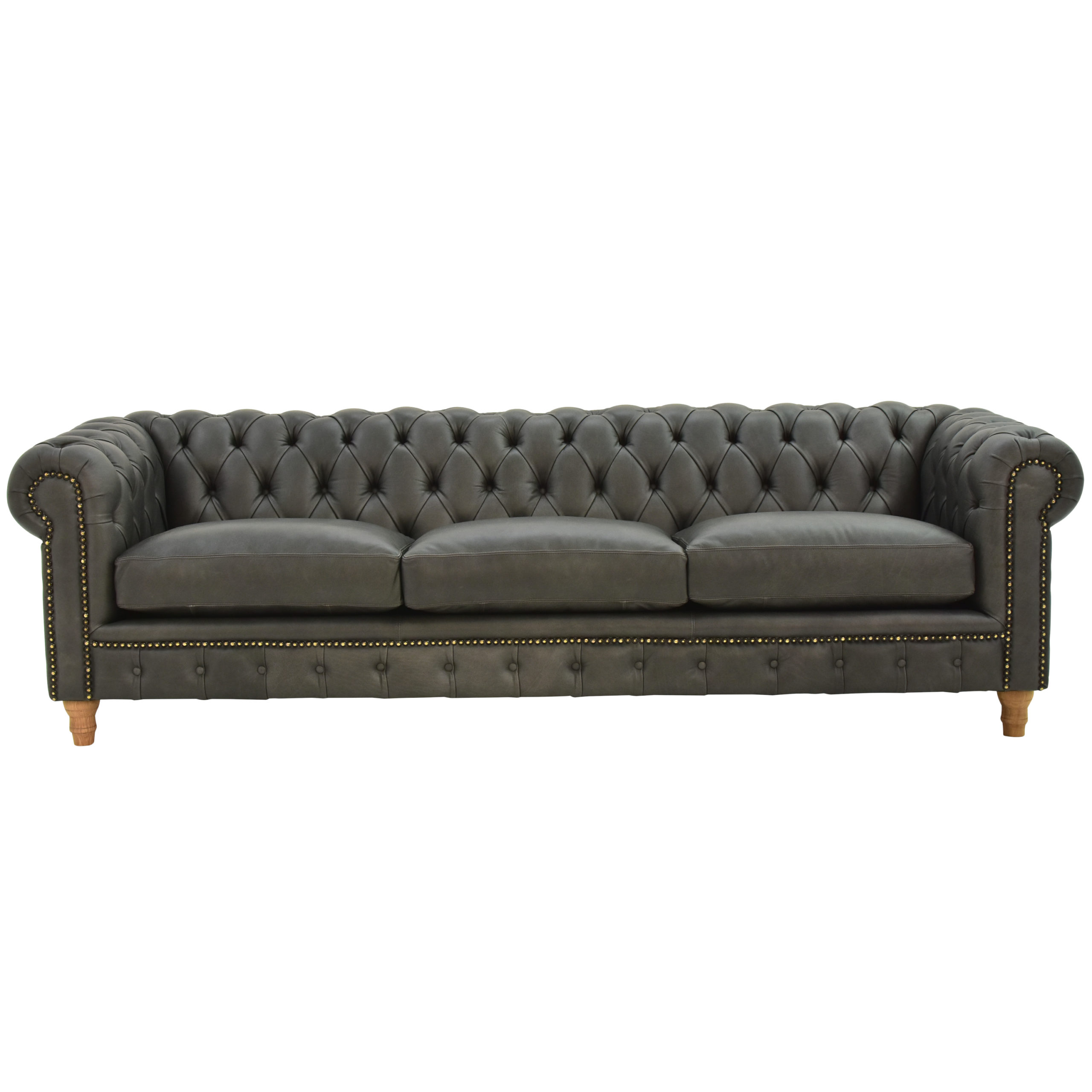 Design Leder Sofa Couch - Chesterfield Polster Dreisitzer 240cm Neu jvmoebel ®