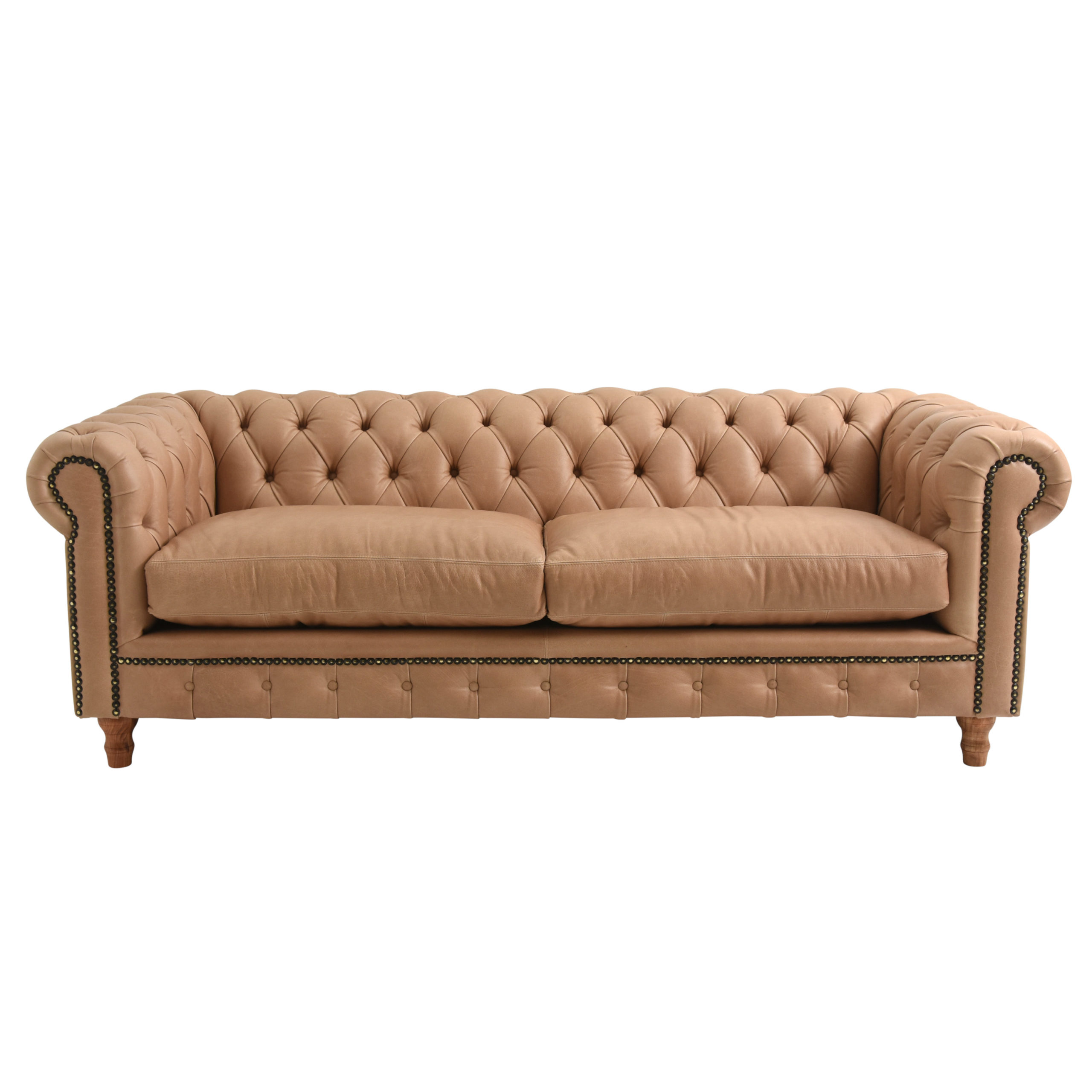 Design Leder Sofa Couch - Chesterfield Polster Dreisitzer 220cm Neu jvmoebel ®