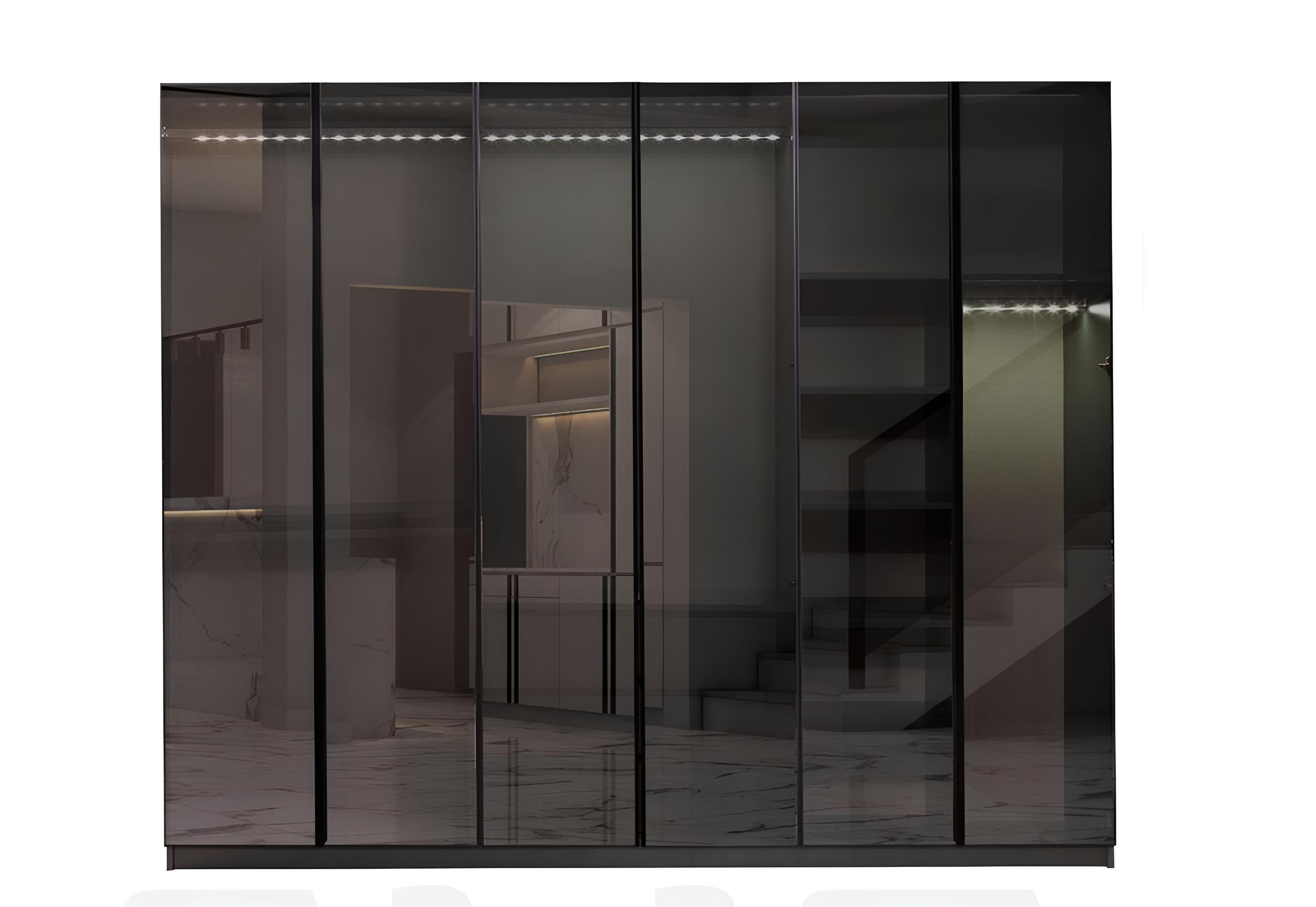 Moderner Grauer Kleiderschrank Schlafzimmer Schränke Designer Einrichtung