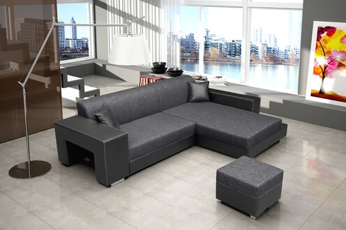 Schlafsofa Eck Sofa Couch Bettfunktion Polster Eck Garnitur Schlaffunktion Neu!