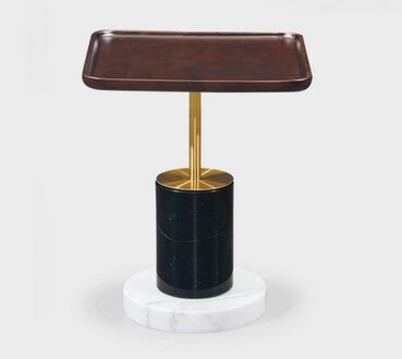Designer Beistelltisch Couchtisch Wohnzimmer Möbel Kaffeetisch Marmor Tisch