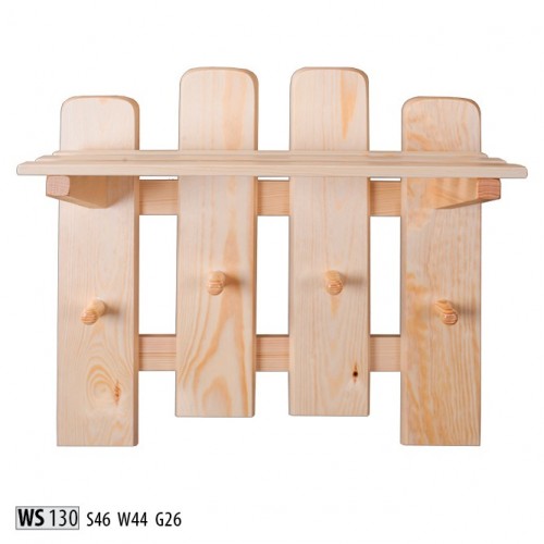Garderobenpaneel Wandgarderobe Garderobe Garderobenleiste Kiefer Holz Handarbeit