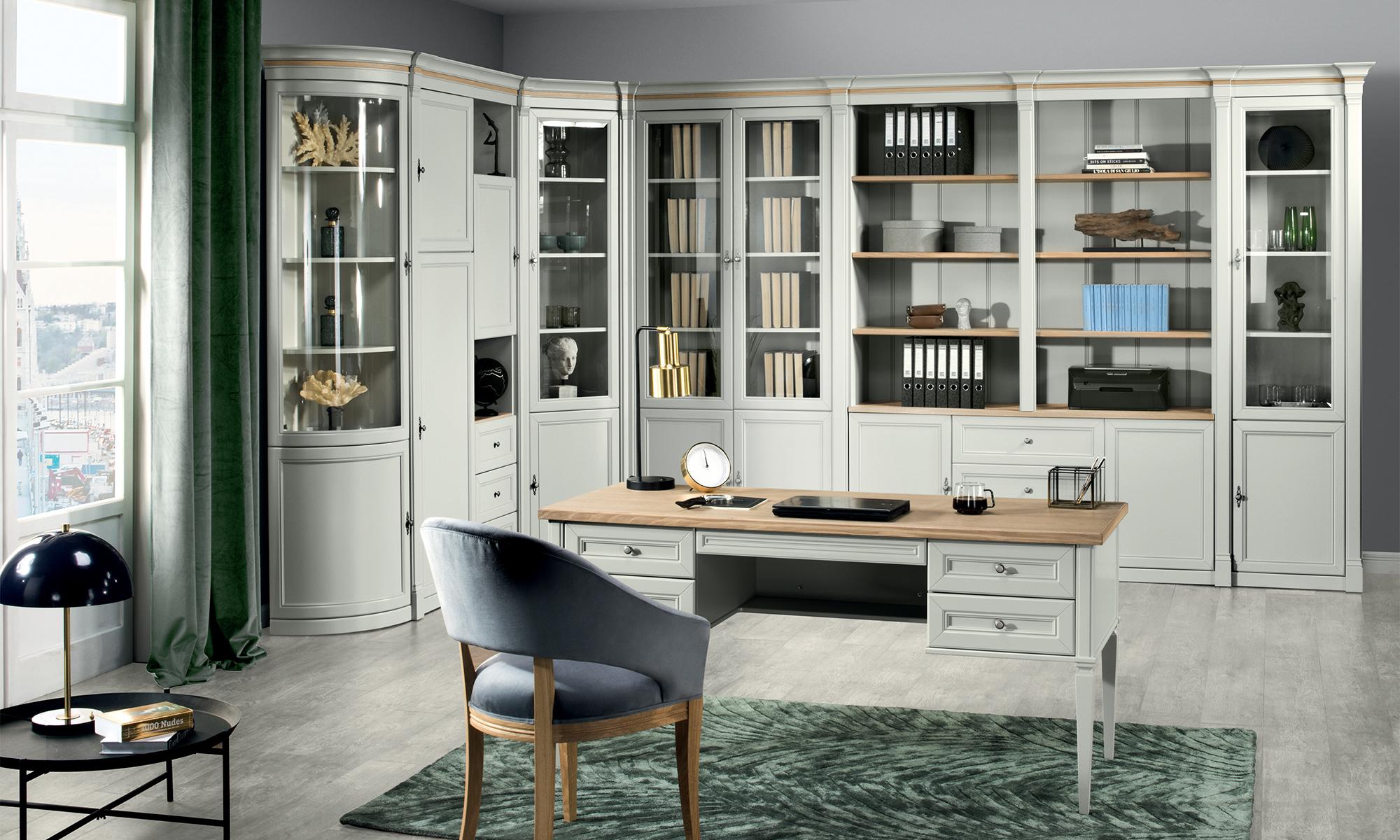 Büro Einrichtung Tisch mit Schubladen Arbeitszimmer Home Office Schreibtisch neu