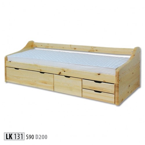 Holzbett Echtes Holz Bett Betten Schlafzimmer Hotel 90x200 Stil Massive Möbel