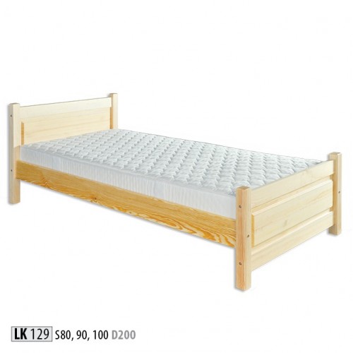 Vollholzbett Echtholz Massivholzbett 100x200 Einzelbett Seniorenbett Handarbeit