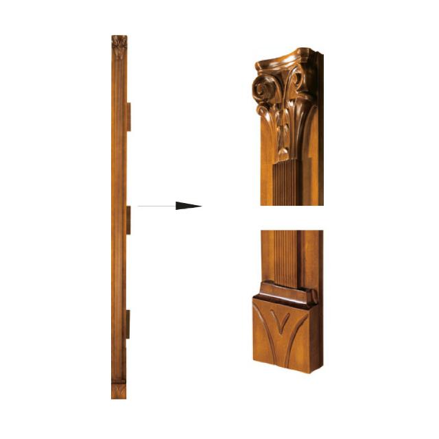 Klassische Pfeiler Abschlußsatz für Schrank Schrankwand System SE-st-B-N Pfeiler