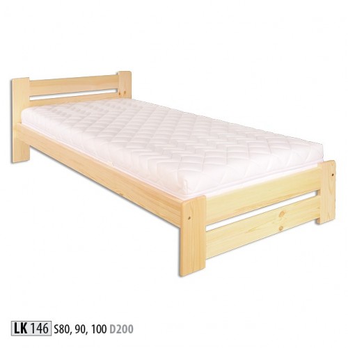 Bett Holz Massive Schlafzimmer Betten 100x200cm Einzelbett Massivmöbel Möbel