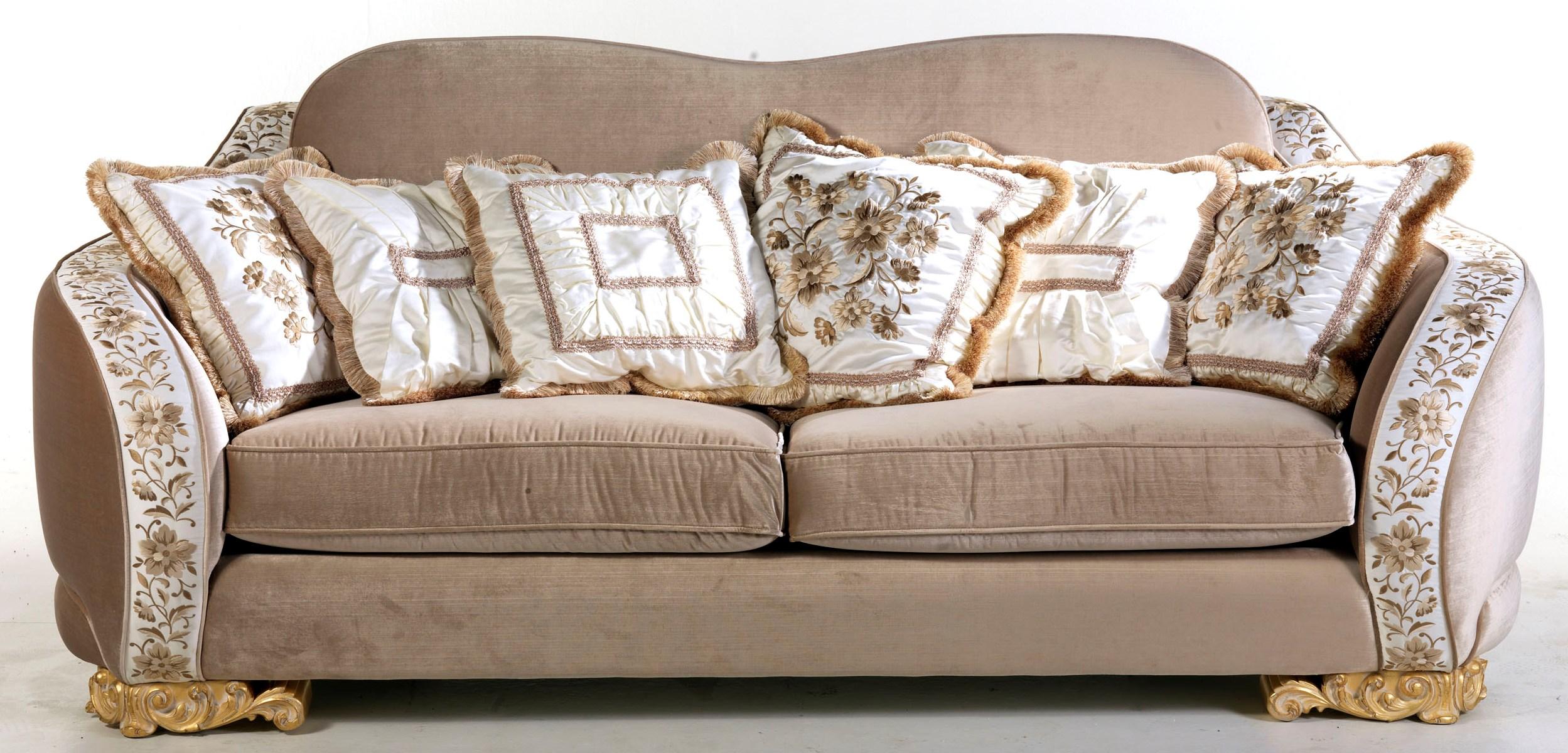 Chesterfield Klassischer Dreisitzer Sofa Wohnlandschaft Textilsofa 3 Sitz Möbel