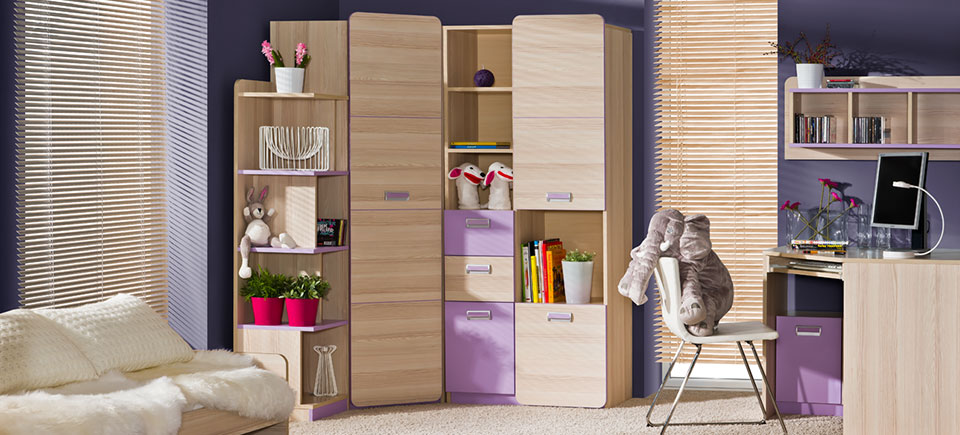 Wohnwand Anbauwand Schrankwand Kinderzimmer Jugendzimmer Schrank Büro NEU