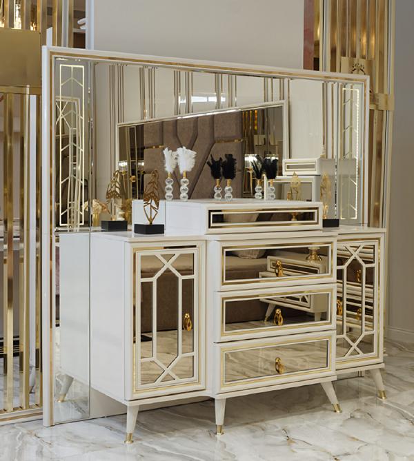 Kommode Luxus Holzmöbel Design Moderne Schlafzimmer Einrichtung Schrank