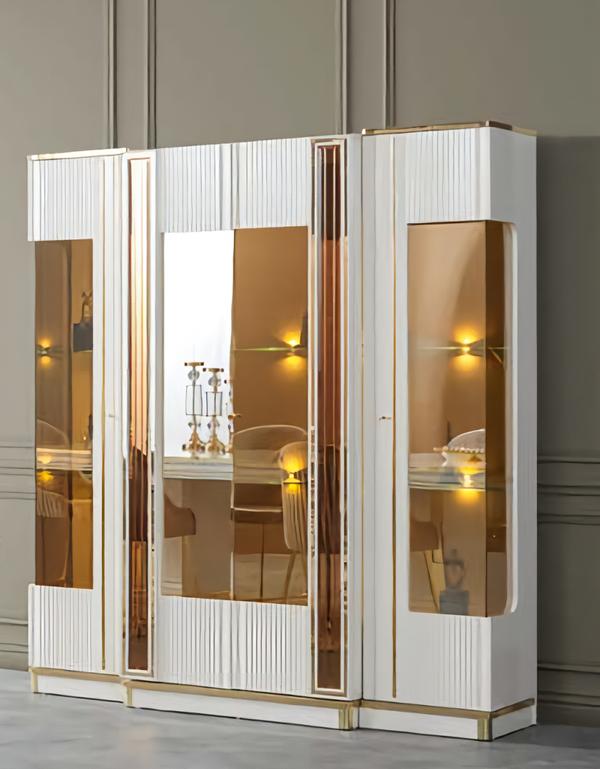 Dekoschrank Glasregal Glasvitrine Schaukasten Schauvitrine Vitrine Schrank