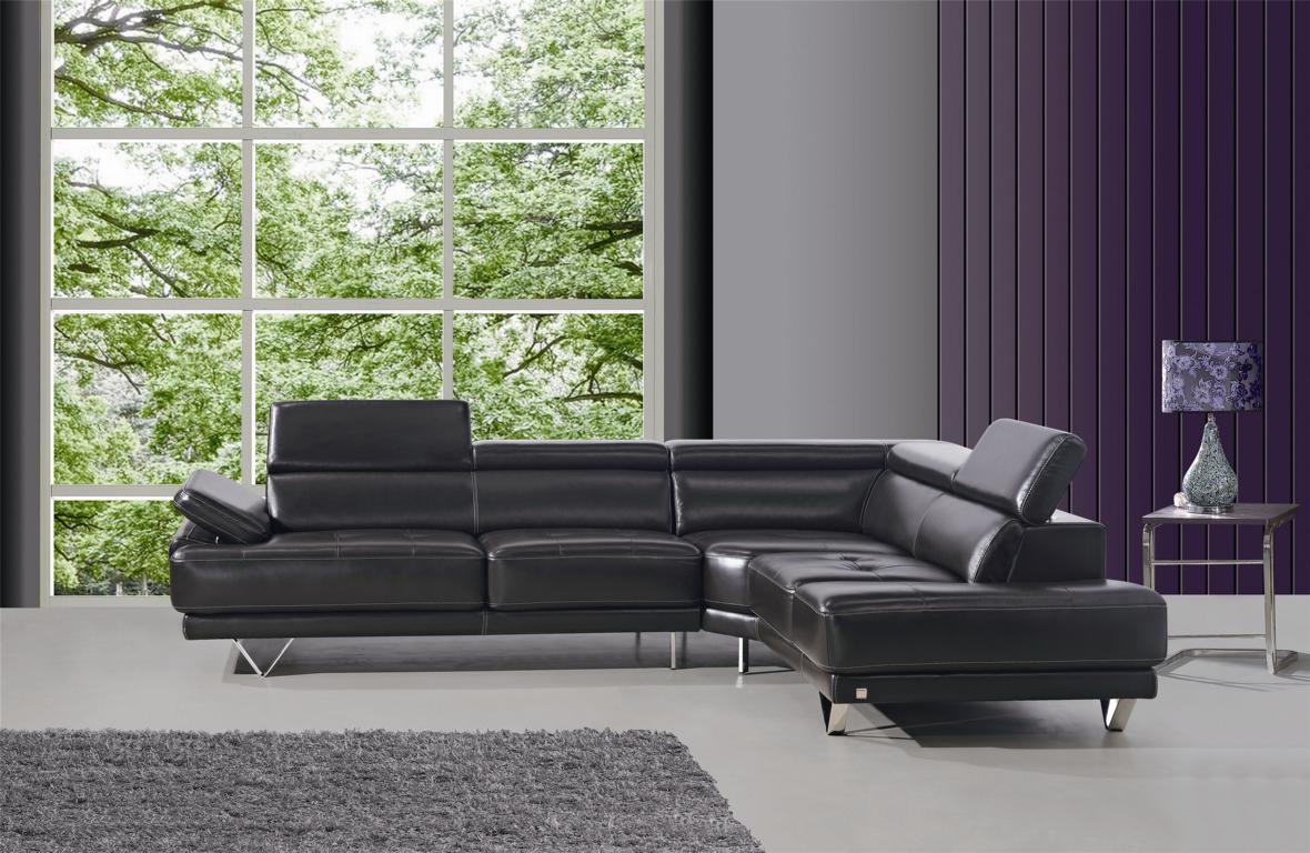 Multifunktion Couch Ecksofa Medien TV Sofa Couch Ledersofa 291 x 222cm LForm Neu