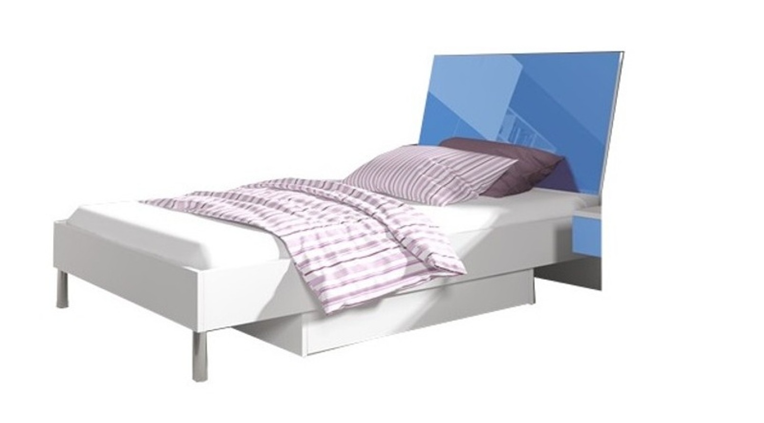 Kinderzimmer Bett Schlafzimmer Betten Einzelbett Single Jugendzimmer Blau Jungen
