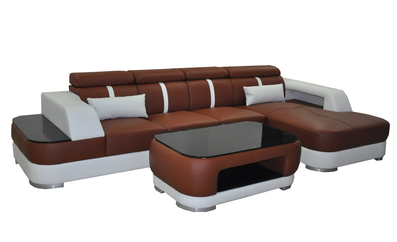 Leder Couch Polster Sitz Design Modern Eck Garnitur Sofa Wohnlandschaft L Form