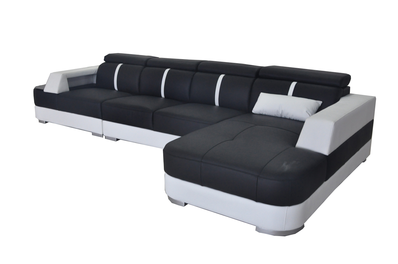 Eck Couch Sitz Leder Polster Design Ecke Sofa Garnitur Wohnlandschaft Sofas Neu
